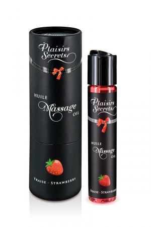Huile de massage gourmande – Fraise - Vibromasse
