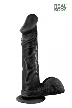 Gode réaliste 18 cm – Real Tony Noir - Vibromasse