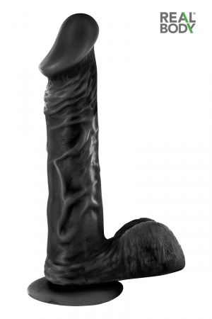 Gode réaliste 23 cm – Real Bruce Noir - Vibromasse