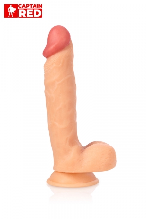 Gode réaliste The Intense 24 x 5 cm – Captain Red - Vibromasse