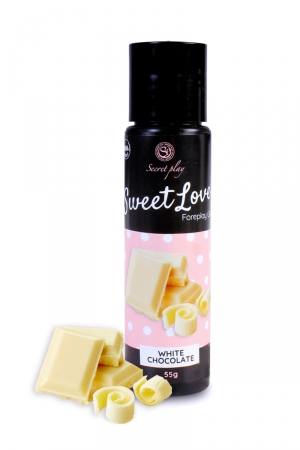 Lubrifiant comestible chocolat blanc – 60ml - Vibromasse
