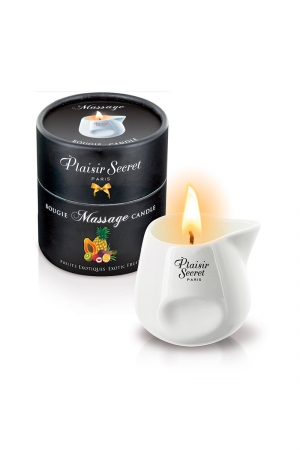 Bougie de massage gourmande fruits exotiques - Vibromasse