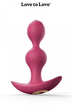Plug anal vibrant Twinny Bud prune - Vibromasse