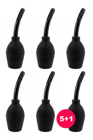 Lot 5 Poires à lavement 310 ml + 1 offerte – Litolu - Vibromasse