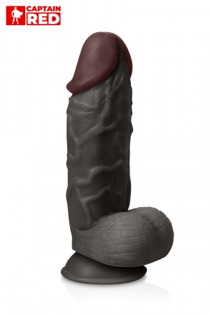 Gode XXL The Strong Black 26 x 6,5 cm – Captain Red - Vibromasse
