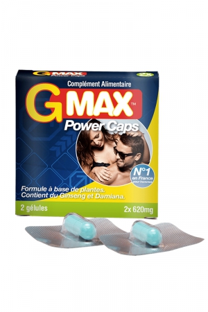 G-Max Power Caps Homme (2 gélules) - Vibromasse