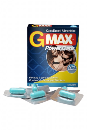 G-Max Power Caps Homme (5 gélules) - Vibromasse