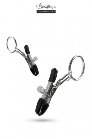 Pinces à tétons avec anneau – Easytoys Fetish Collection - Vibromasse
