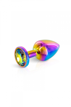 Plug bijou arc-en-ciel M – Litolu - Vibromasse