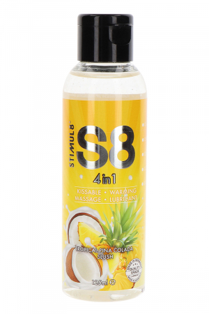 Lubrifiant S8 4 en 1 gout Tropical Pina Colada 125ml - Vibromasse