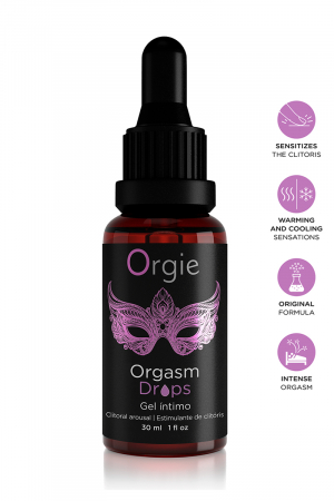 Gel d&rsquo;excitation du Clitoris Orgasm Drops - Vibromasse