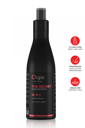 Lotion féminine 10 en 1 The Secret Seduction Elixir - Vibromasse