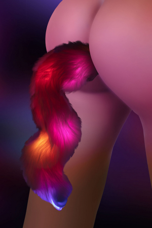 Plug anal Licorne avec queue lumineuse – Taboom - Vibromasse