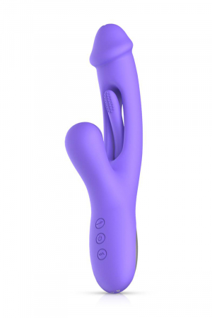 Vibro Rabbit avec Stimulateur de Point G Tess – Good Vibes Only - Vibromasse