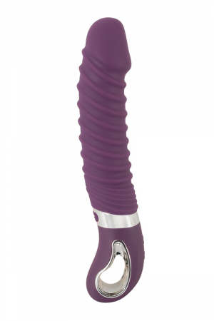 Vibro chauffant rechargeable 23,5 x 4,1 cm – Sweet Smile - Vibromasse