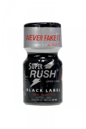 Poppers Super Rush Black Label 10ml - Vibromasse
