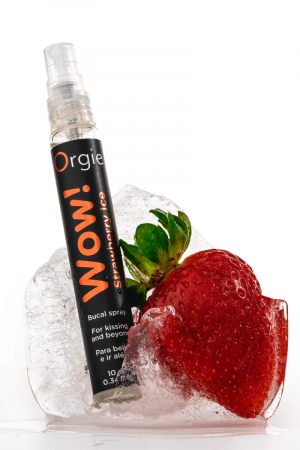 Spray buccal excitant Wow menthol fraise glaçé - Vibromasse
