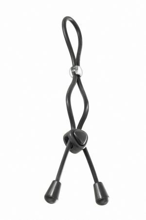 Cockring ajustable à double boucle - Vibromasse
