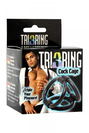 Cock Cage Tri ring - Vibromasse