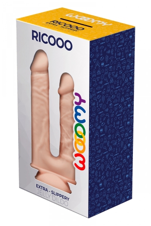 Gode double pénétration Ricooo – Wooomy - Vibromasse