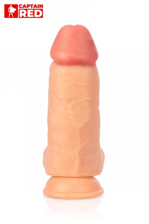 Gode XXL Colossus 26 x 7,5 cm – Captain Red - Vibromasse