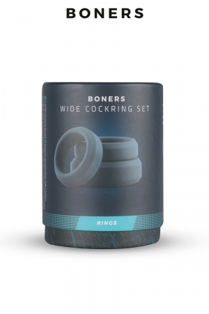 Kit de 3 anneaux de pénis larges – Boners - Vibromasse