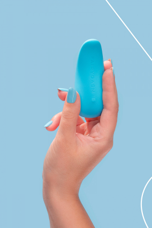 Mini vibro rechargeable ThrillLeaf bleu – FairyGasm - Vibromasse