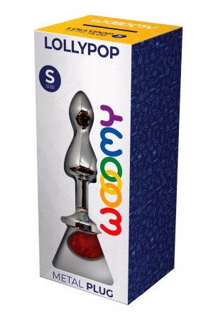 Plug bijou Lollypop rouge S – Wooomy - Vibromasse