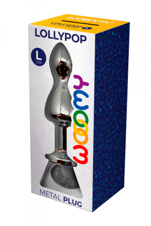 Plug bijou Lollypop transparent L – Wooomy - Vibromasse