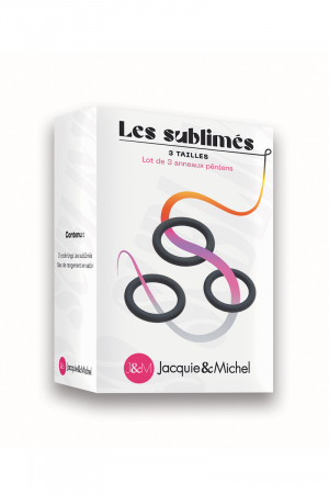 Set de 3 cockrings Les sublimés – Jacquie et Michel - Vibromasse