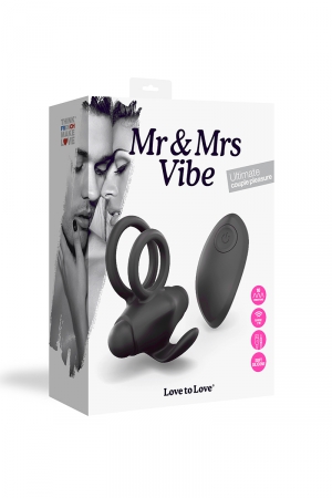 Cockring vibrant télécommandé Mr and Mrs Vibe - Vibromasse