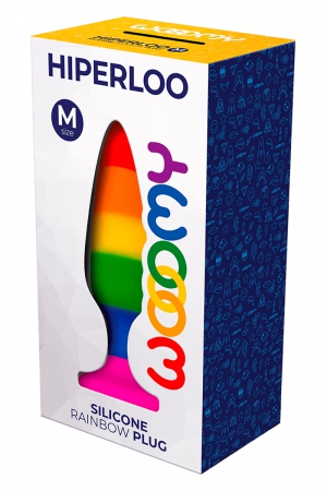 Plug arc en ciel Hiperloo M – Wooomy - Vibromasse