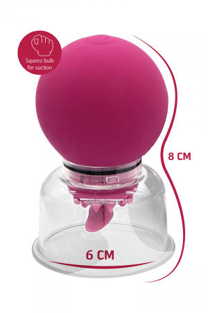 Pompe à clitoris et tétons rotative et vibrante – She.E.O. - Vibromasse