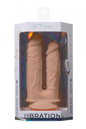 Vibro double pénétration 19,5 et 17,5 cm – SilexD - Vibromasse